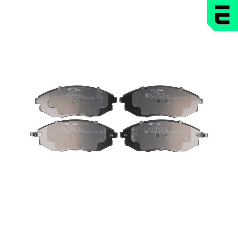 Гальмівні колодки дискові OPTIMAL BP12574 - zapix