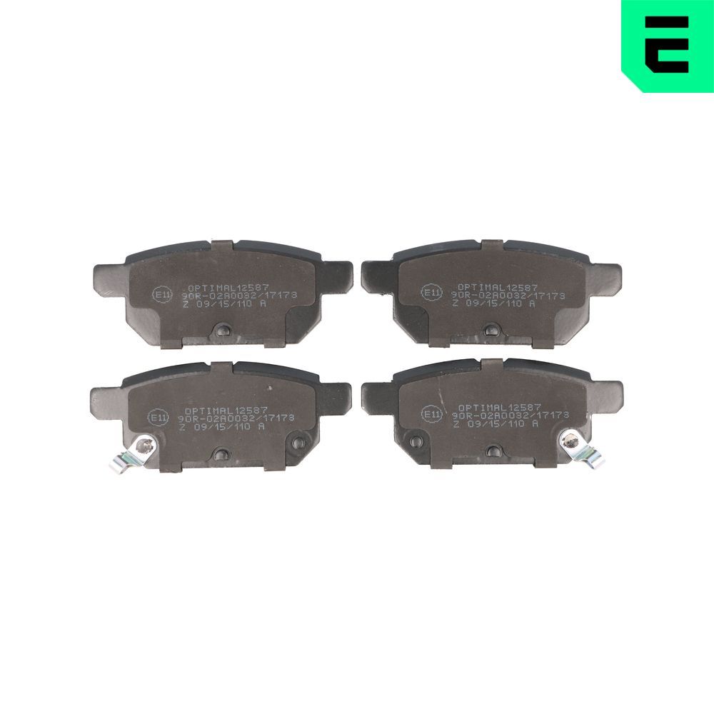 Гальмівні колодки дискові OPTIMAL BP12587 - zapix