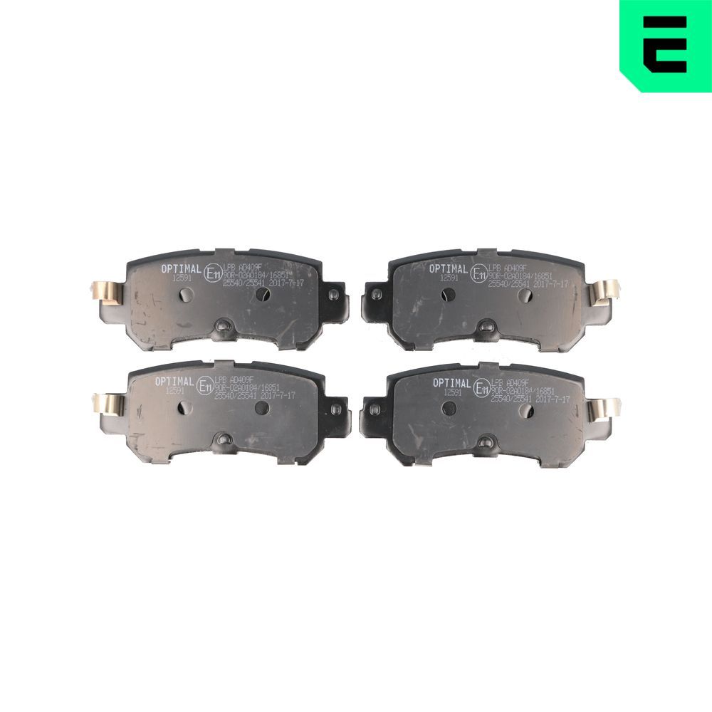 Гальмівні колодки дискові OPTIMAL BP12591 - zapix