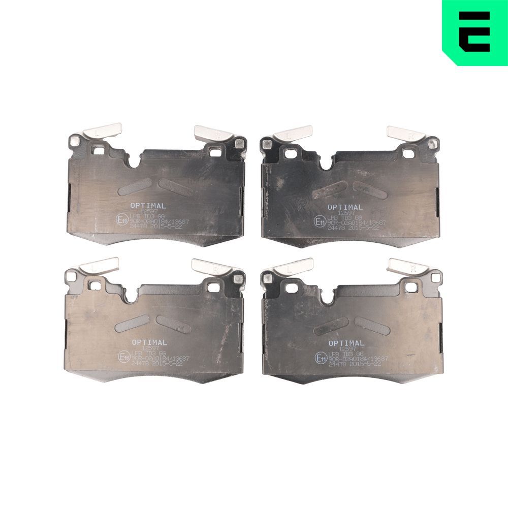 Гальмівні колодки дискові OPTIMAL BP12597 - zapix
