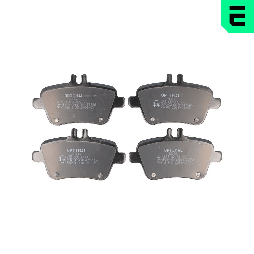 Гальмівні колодки дискові OPTIMAL BP12606 - zapix