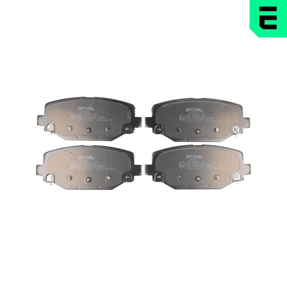 Гальмівні колодки дискові OPTIMAL BP12608 - zapix