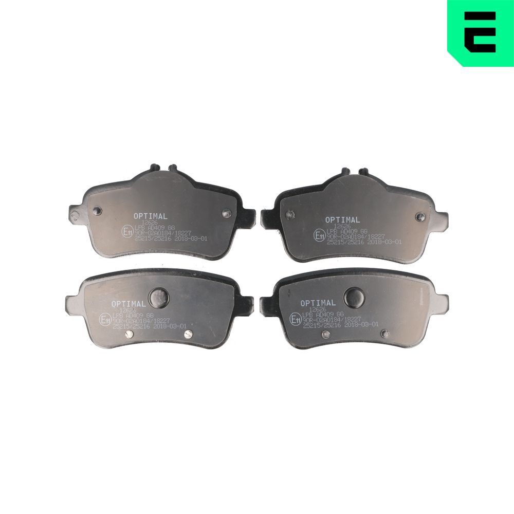 Гальмівні колодки дискові OPTIMAL BP12626 - zapix