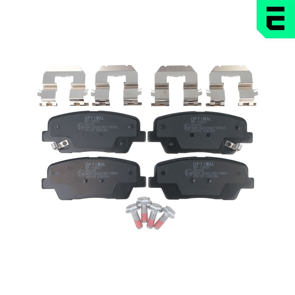 Гальмівні колодки дискові OPTIMAL BP12631 - zapix