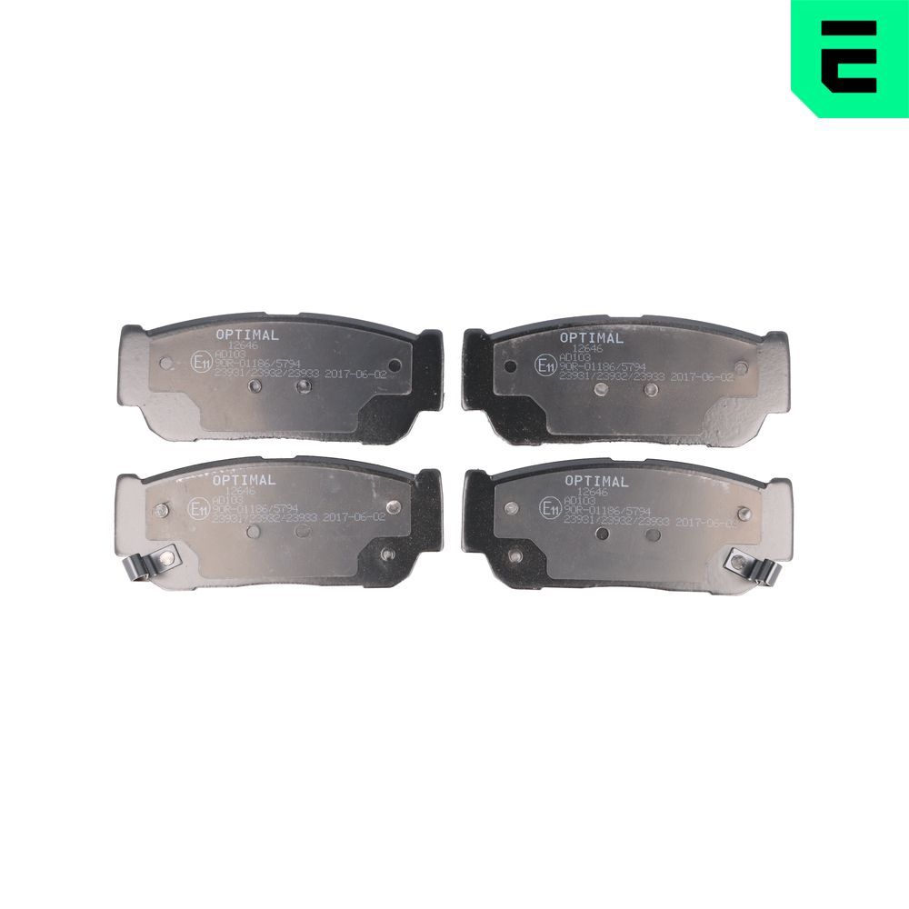 Гальмівні колодки дискові OPTIMAL BP12646 - zapix