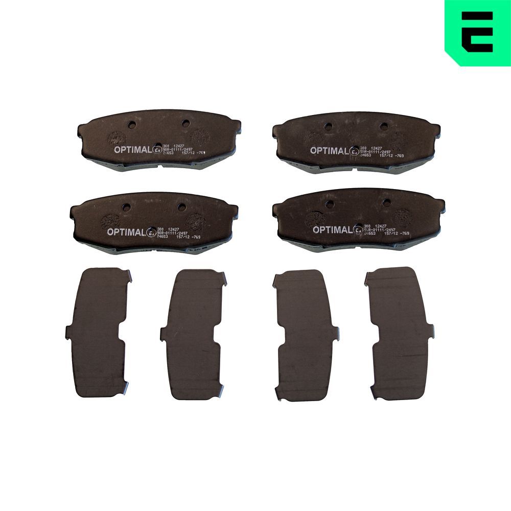 Гальмівні колодки дискові OPTIMAL BP12427 - zapix