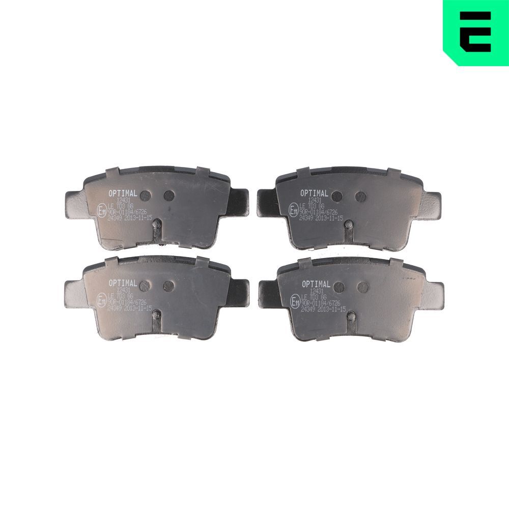 Гальмівні колодки дискові OPTIMAL BP12431 - zapix