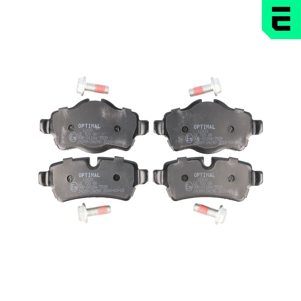 Гальмівні колодки дискові OPTIMAL BP12433 - zapix