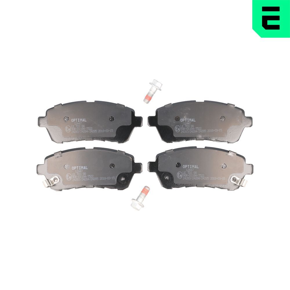 Гальмівні колодки дискові OPTIMAL BP12447 - zapix