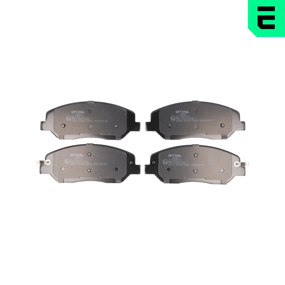 Гальмівні колодки дискові OPTIMAL BP12450 - zapix