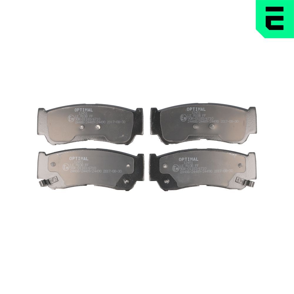 Гальмівні колодки дискові OPTIMAL BP12451 - zapix