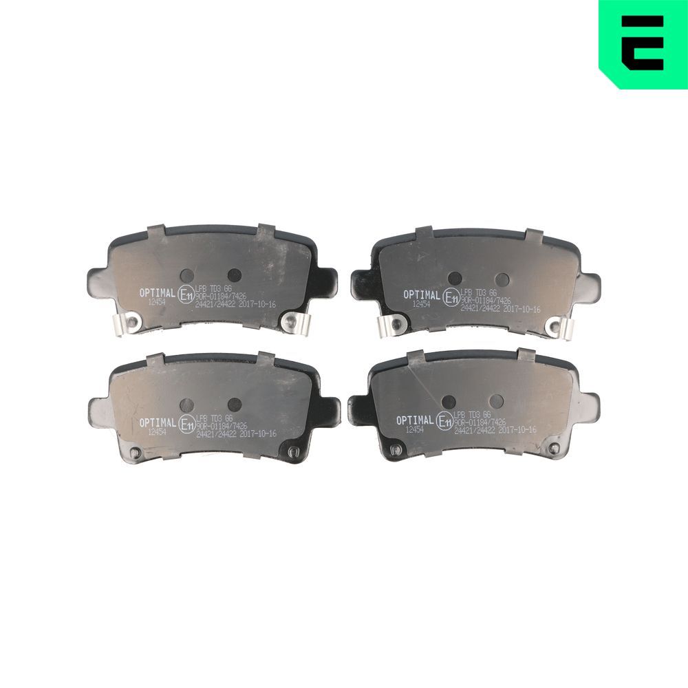 Гальмівні колодки дискові OPTIMAL BP12454 - zapix