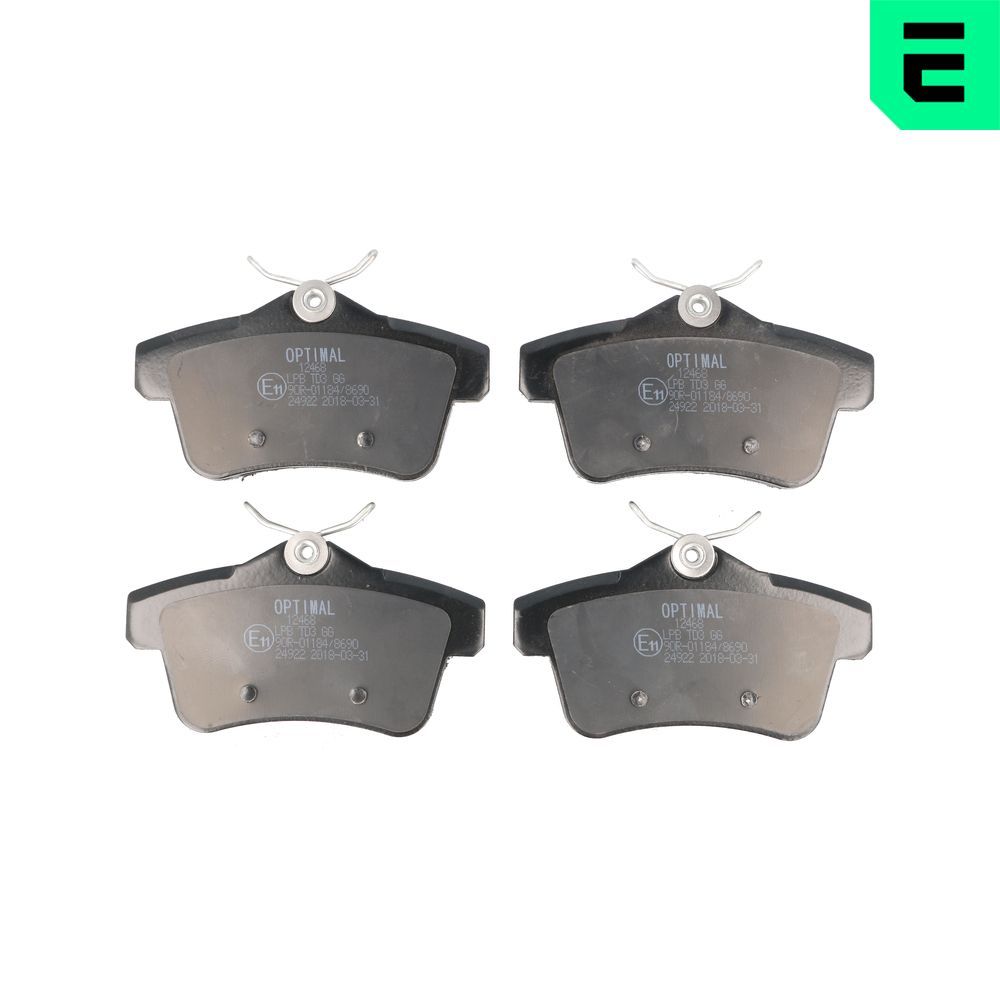 Гальмівні колодки дискові OPTIMAL BP12468 - zapix