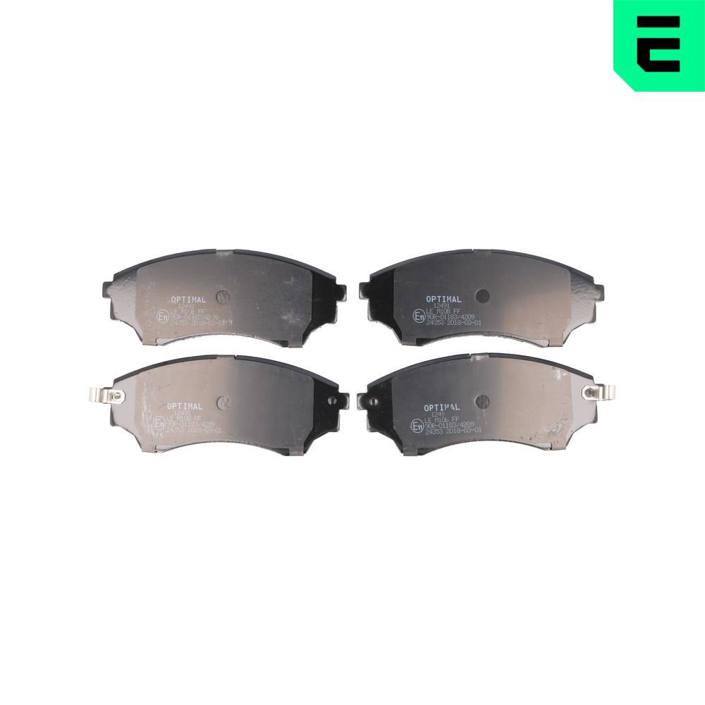 Гальмівні колодки дискові OPTIMAL BP12491 - zapix