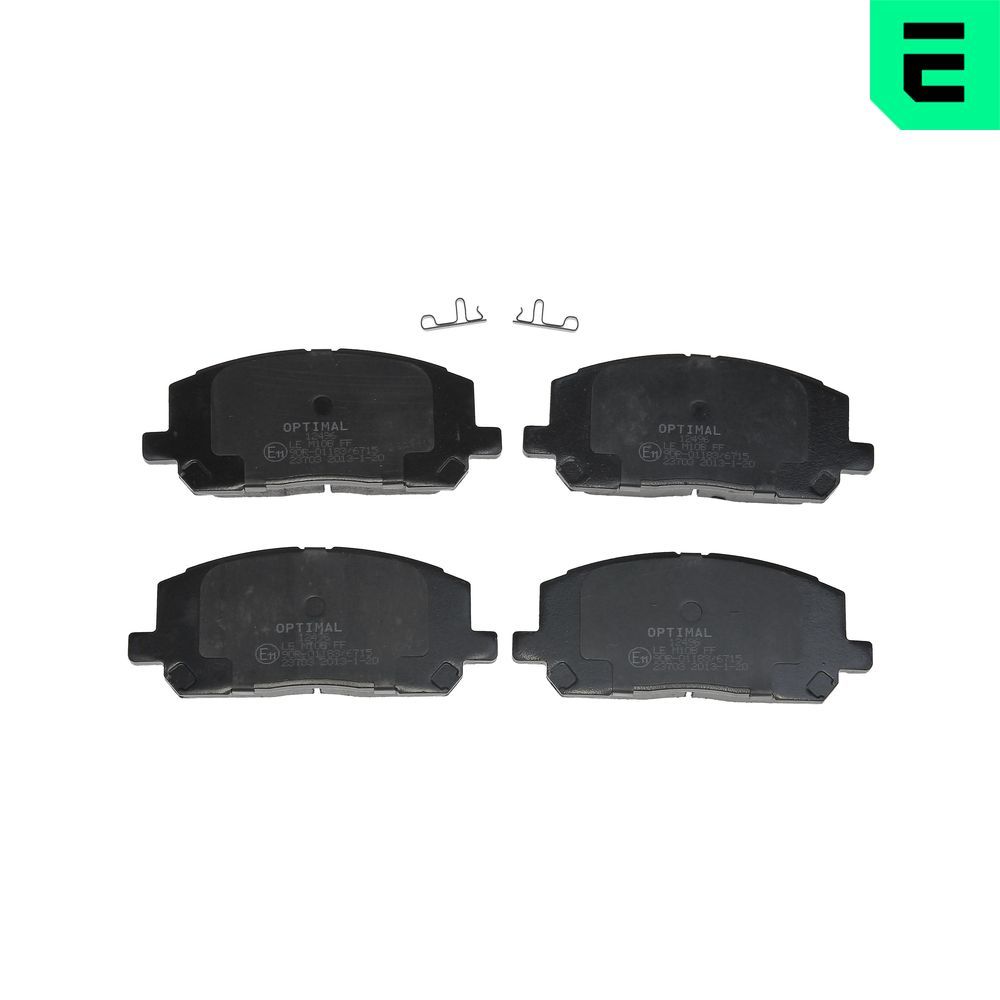 Гальмівні колодки дискові OPTIMAL BP12496 - zapix