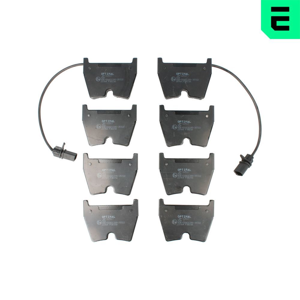 Гальмівні колодки дискові OPTIMAL BP12517 - zapix
