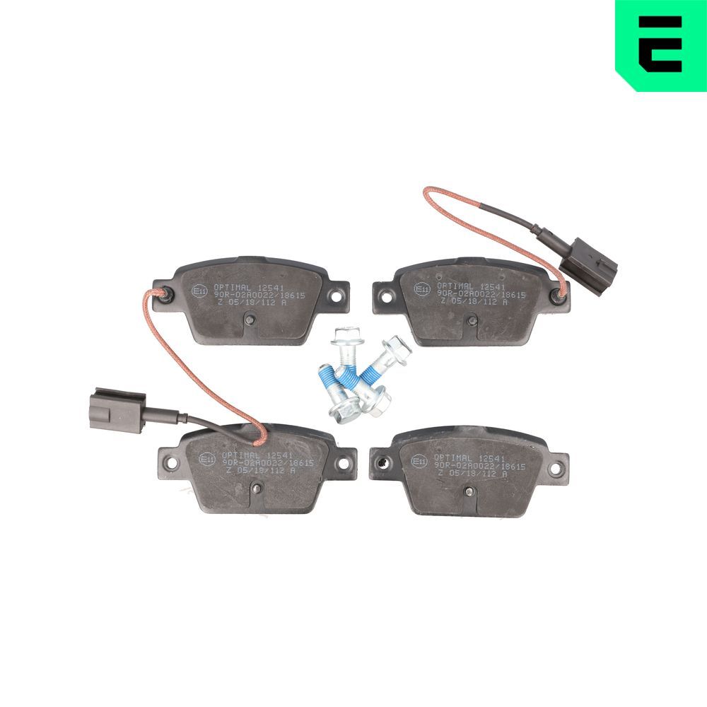 Гальмівні колодки дискові OPTIMAL BP12541 - zapix