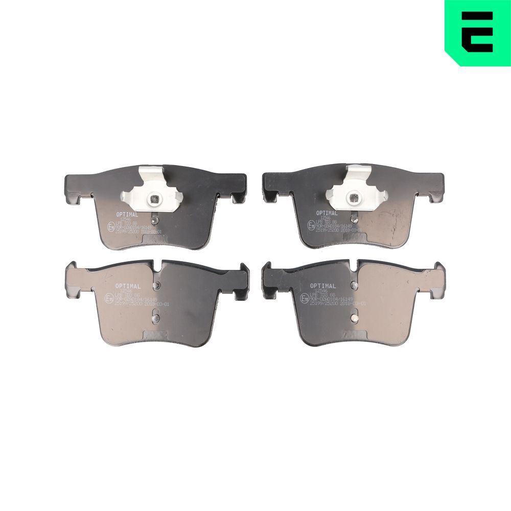 Гальмівні колодки дискові OPTIMAL BP12546 - zapix