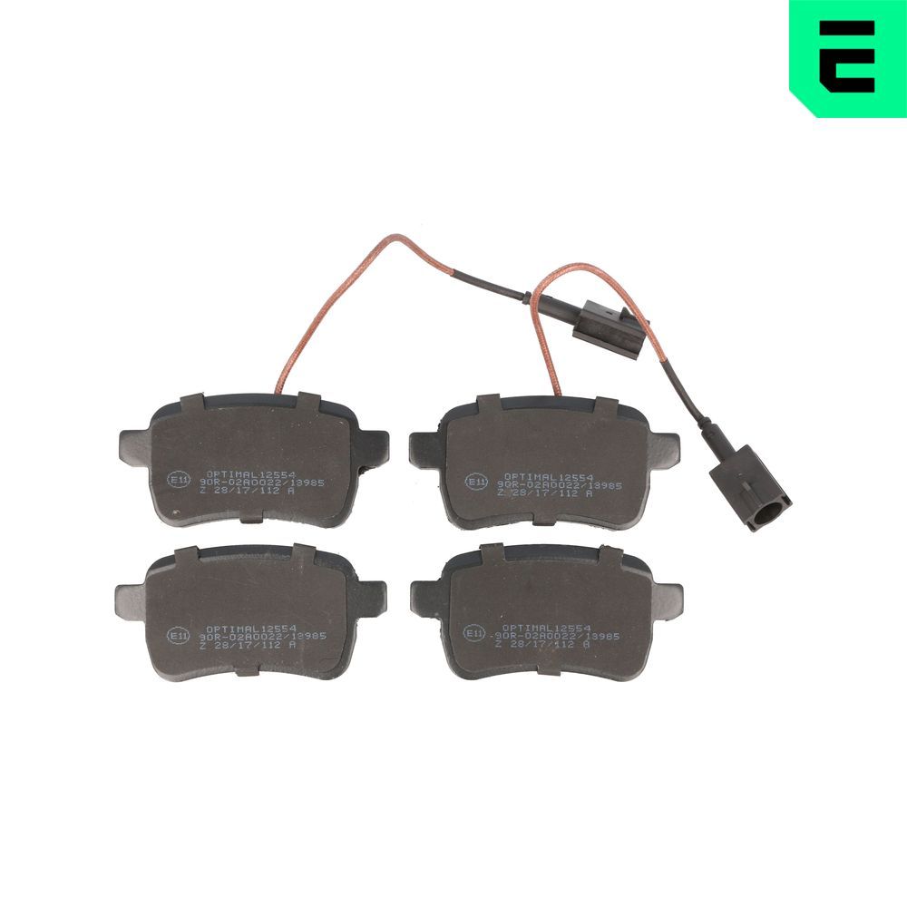 Гальмівні колодки дискові OPTIMAL BP12554 - zapix