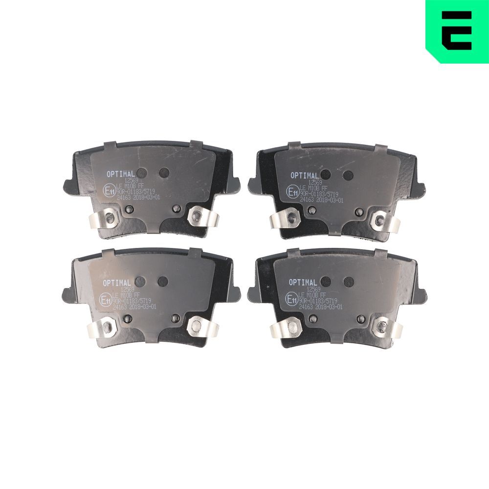 Гальмівні колодки дискові OPTIMAL BP12569 - zapix