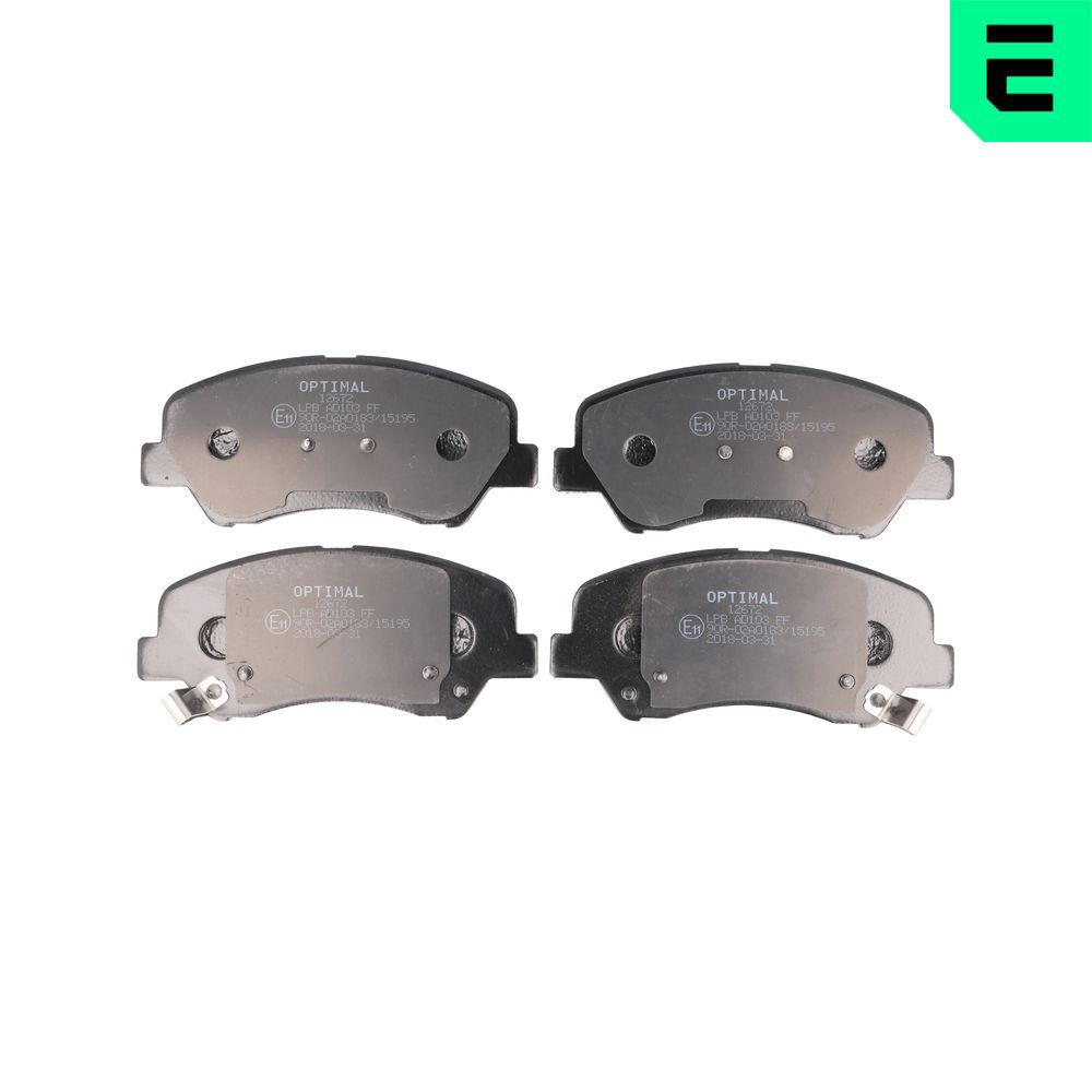 Гальмівні колодки дискові OPTIMAL BP12672 - zapix