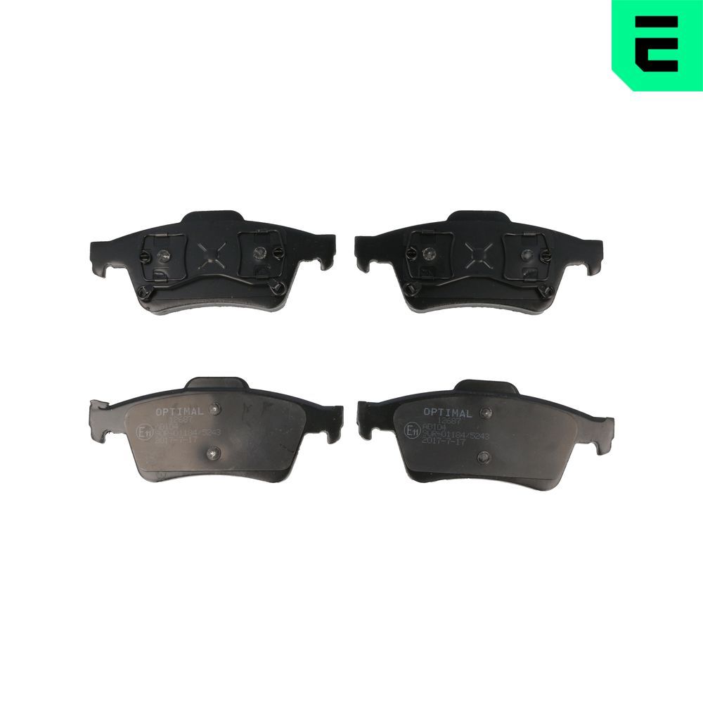 Гальмівні колодки дискові OPTIMAL BP12687 - zapix