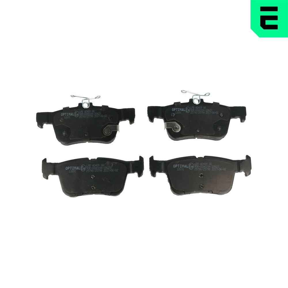 Гальмівні колодки дискові OPTIMAL BP12691 - zapix