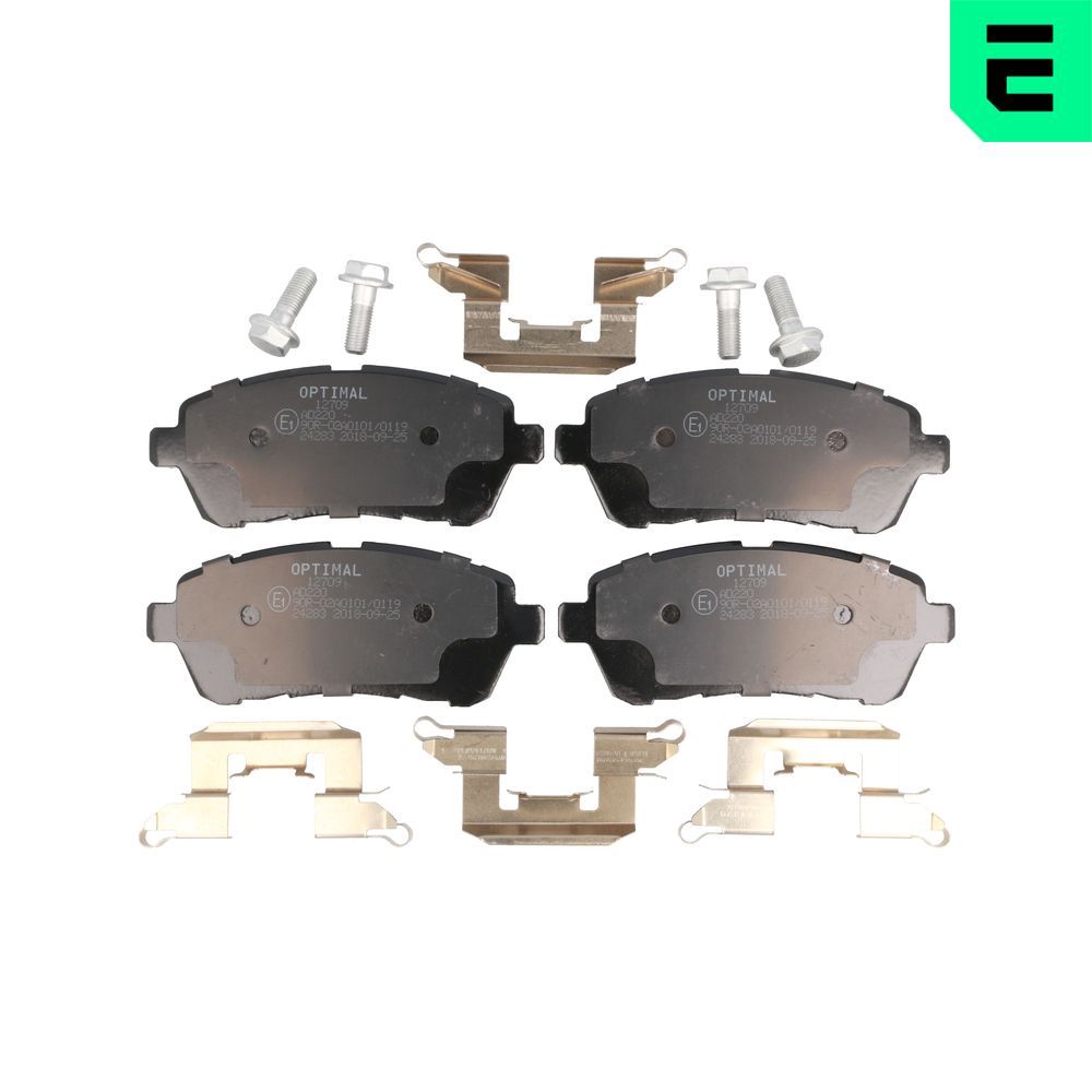 Гальмівні колодки дискові OPTIMAL BP12709 - zapix