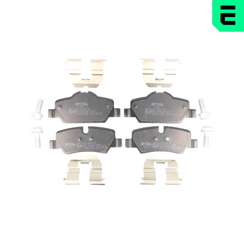 Гальмівні колодки дискові OPTIMAL BP12710 - zapix