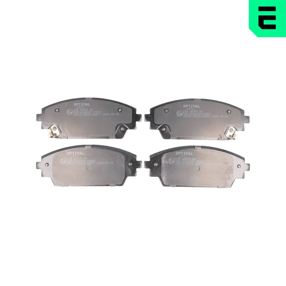 Гальмівні колодки дискові OPTIMAL BP12713 - zapix