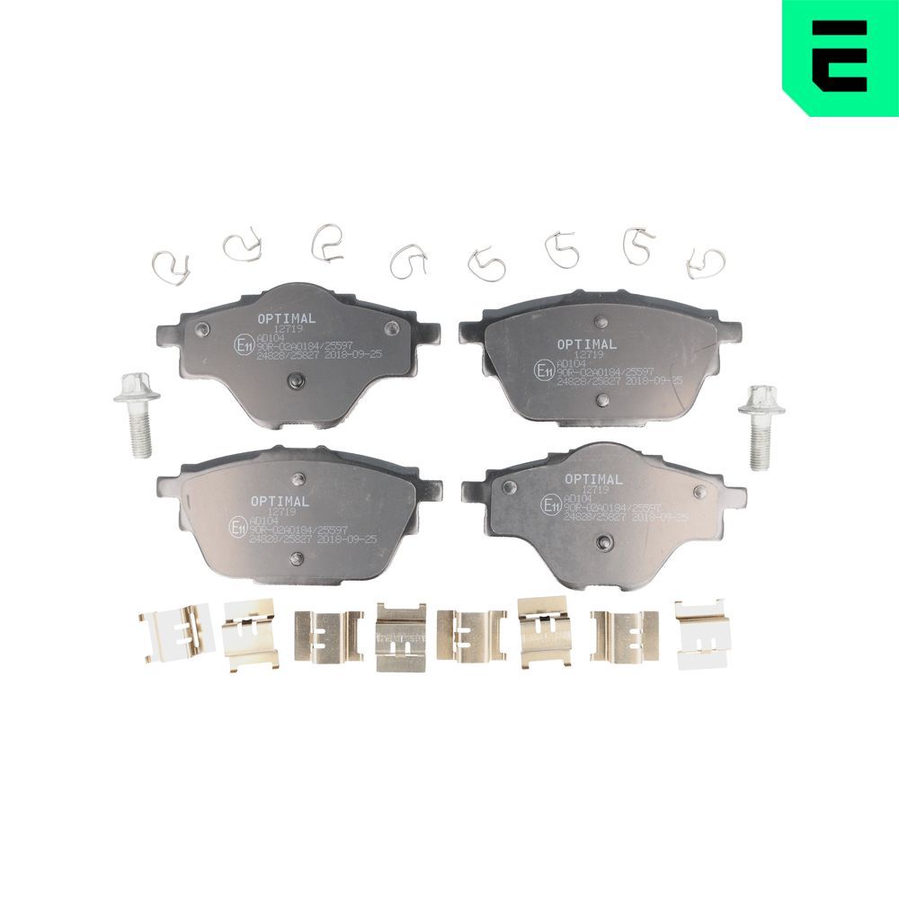 Гальмівні колодки дискові OPTIMAL BP12719 - zapix