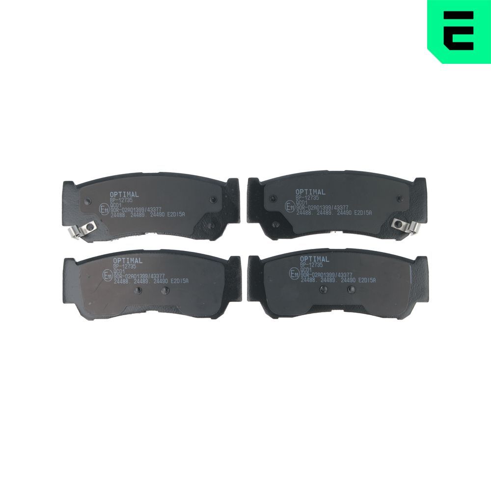 Гальмівні колодки дискові OPTIMAL BP12735 - zapix