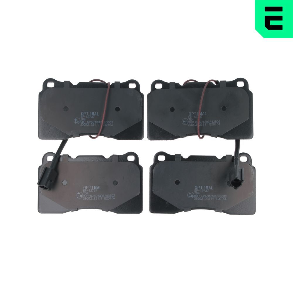 Гальмівні колодки дискові OPTIMAL BP12737 - zapix
