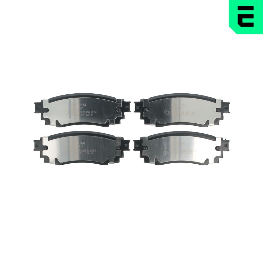 Гальмівні колодки дискові OPTIMAL BP12831 - zapix