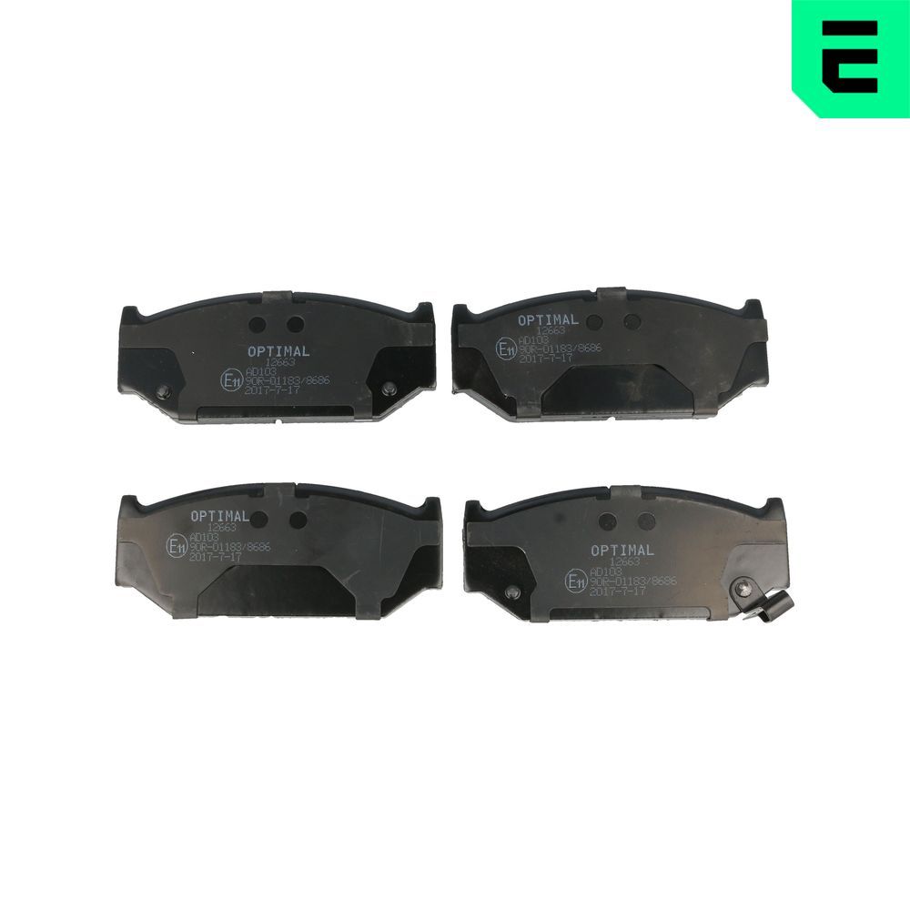 Гальмівні колодки дискові OPTIMAL BP12663 - zapix