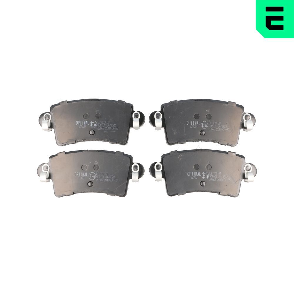 Гальмівні колодки дискові OPTIMAL BP83300 - zapix