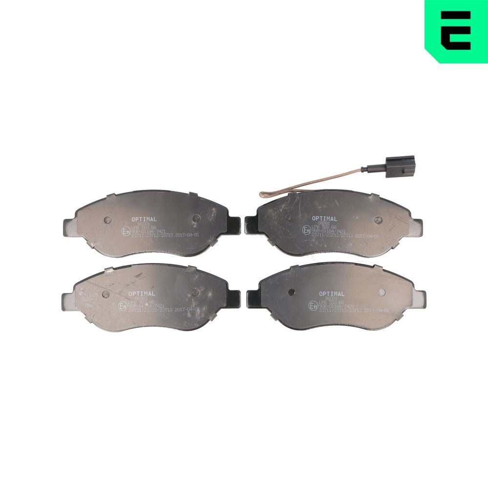 Гальмівні колодки дискові OPTIMAL BP86001 - zapix