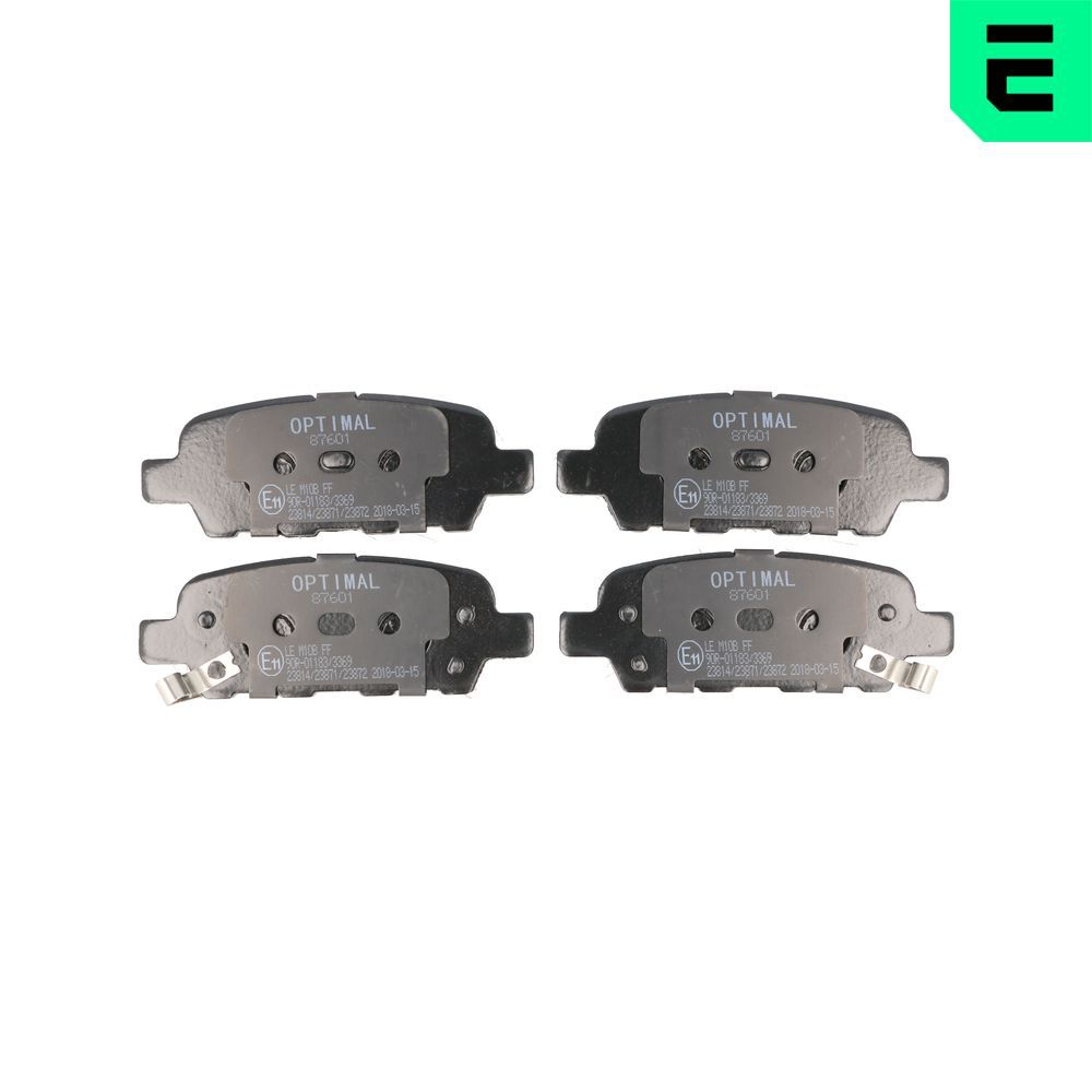 Гальмівні колодки дискові OPTIMAL BP87601 - zapix