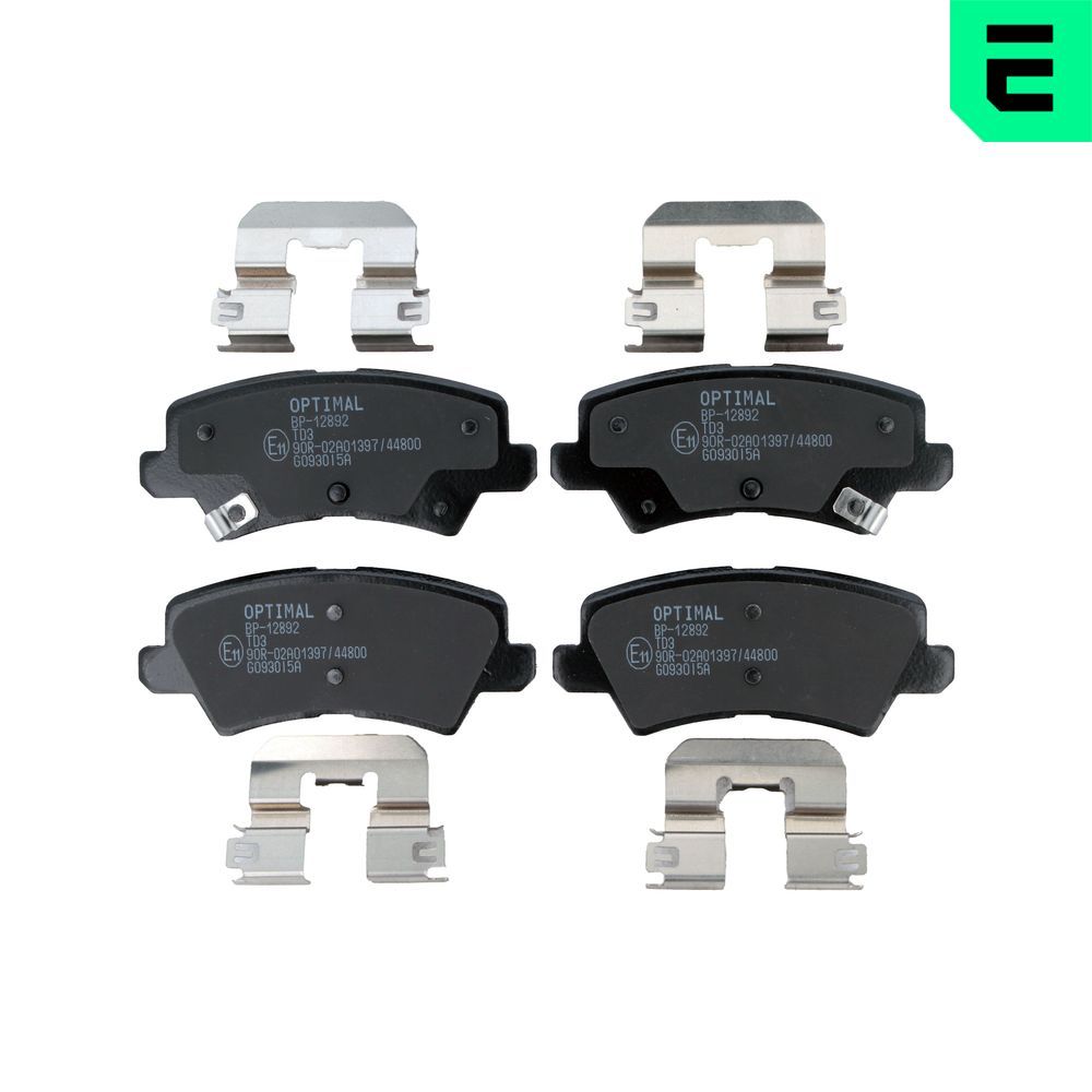Гальмівні колодки дискові OPTIMAL BP12892 - zapix