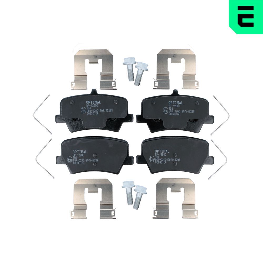 Гальмівні колодки дискові OPTIMAL BP12905 - zapix