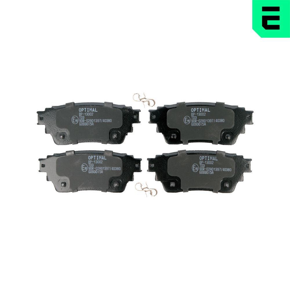 Гальмівні колодки дискові OPTIMAL BP13002 - zapix