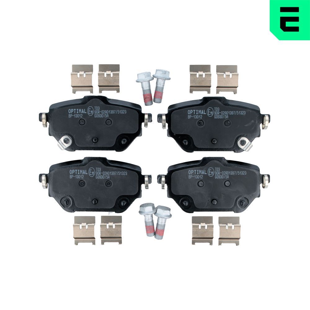 Гальмівні колодки дискові OPTIMAL BP13012 - zapix