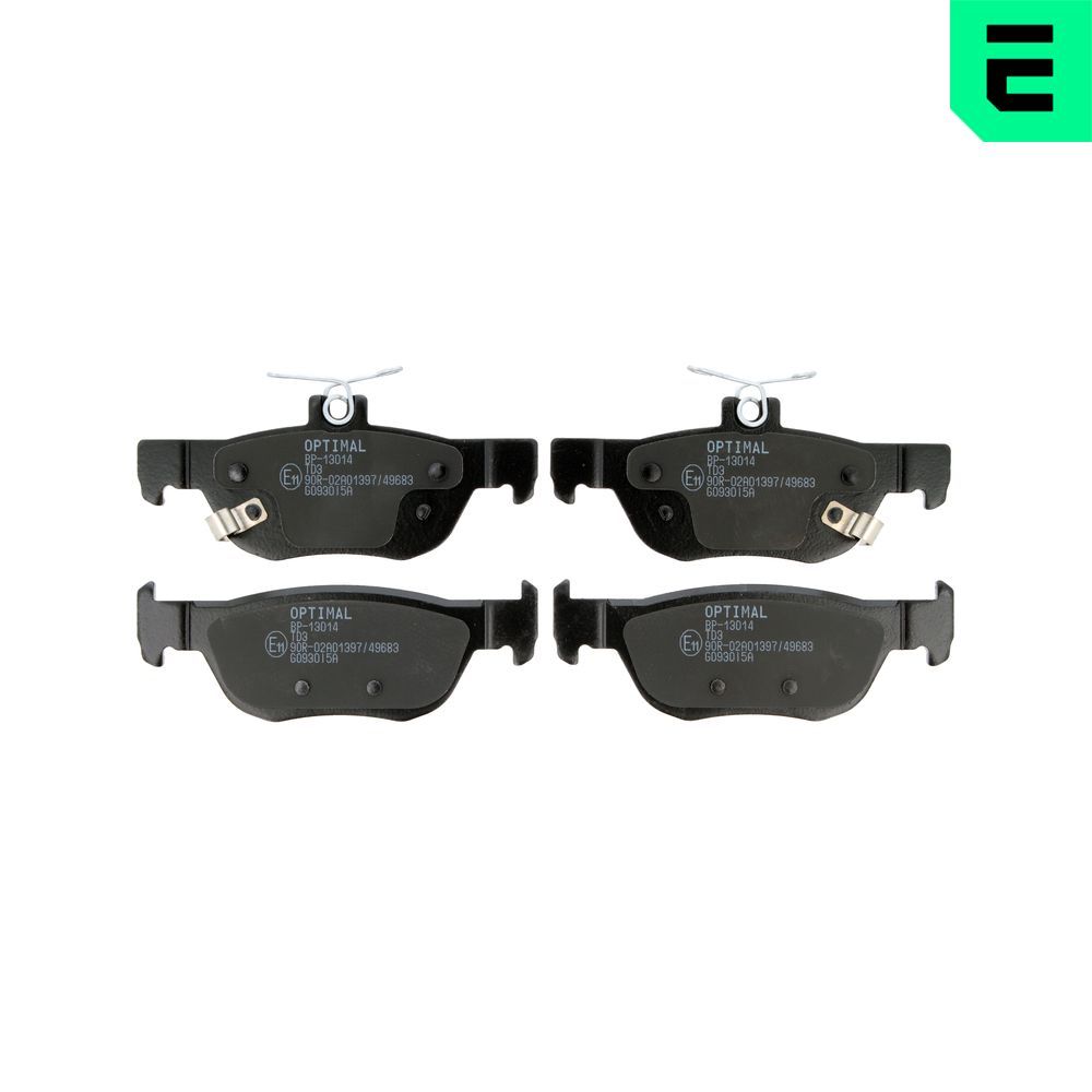 Гальмівні колодки дискові OPTIMAL BP13014 - zapix