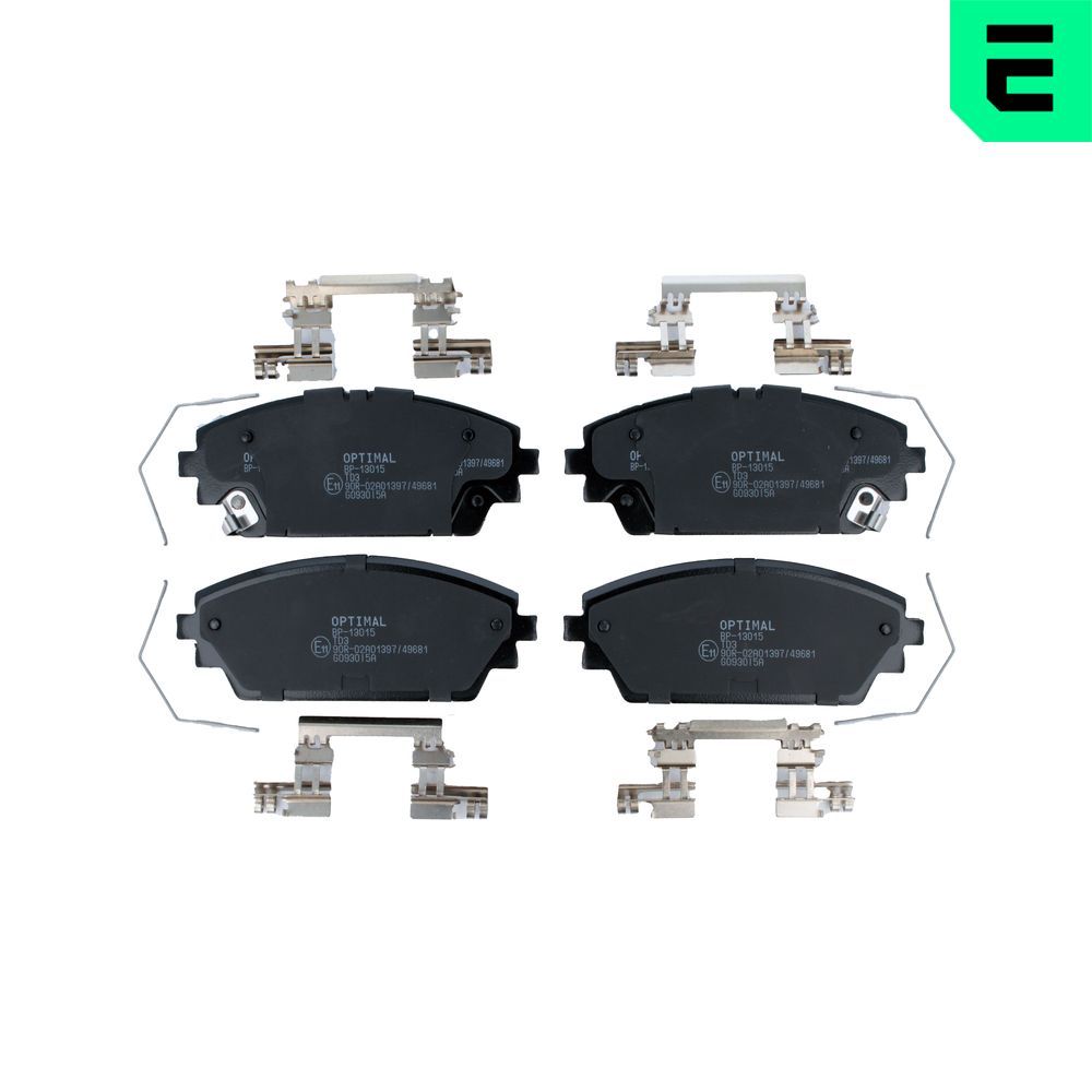 Гальмівні колодки дискові OPTIMAL BP13015 - zapix