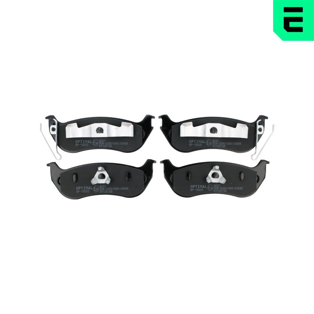 Гальмівні колодки дискові OPTIMAL BP13025 - zapix