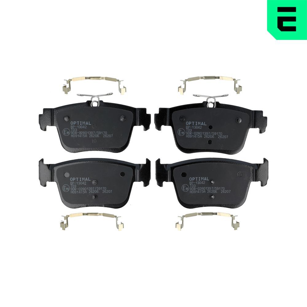Гальмівні колодки дискові OPTIMAL BP13042 - zapix
