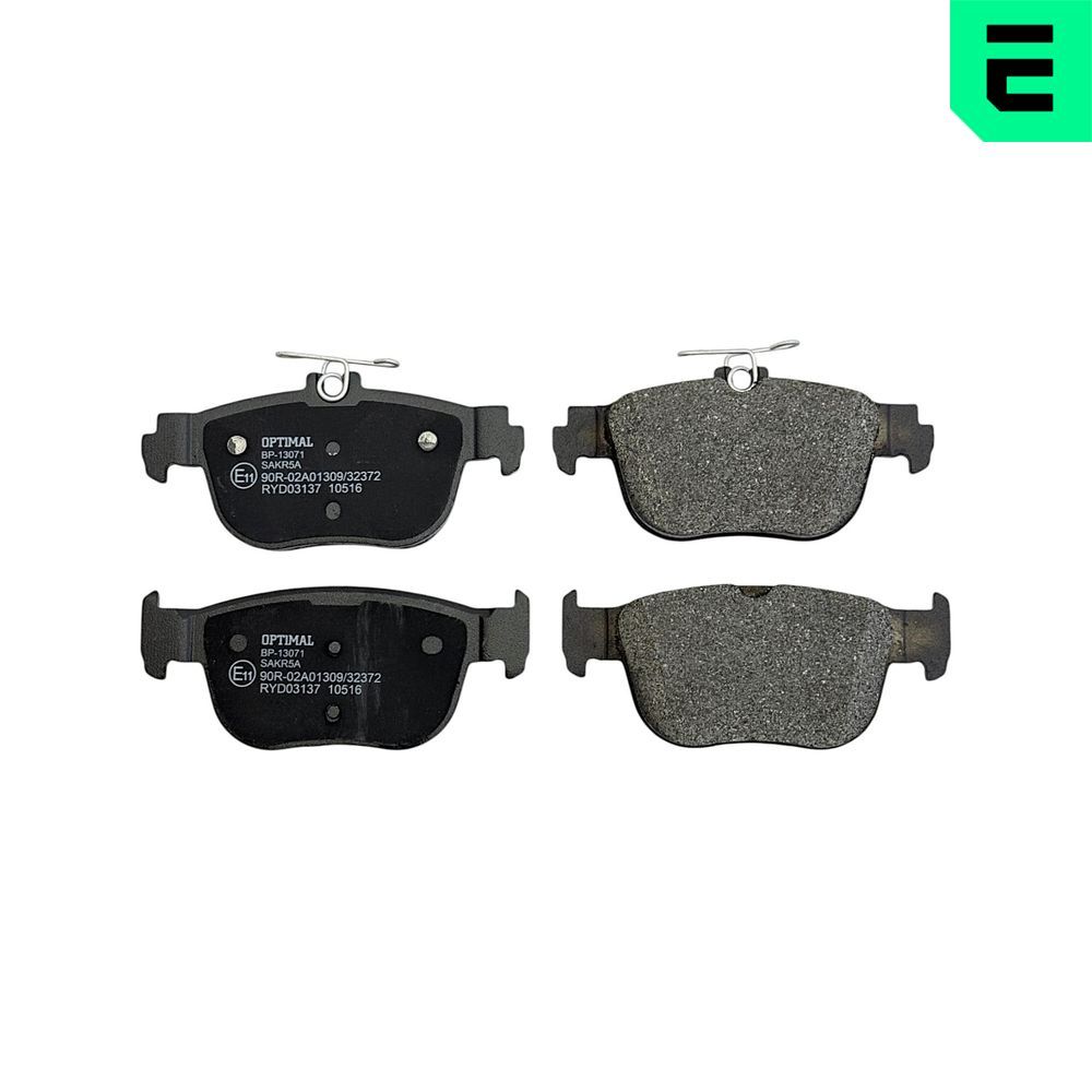 Гальмівні колодки дискові OPTIMAL BP13071 - zapix