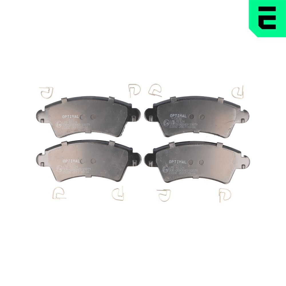 Гальмівні колодки дискові OPTIMAL BP72610 - zapix
