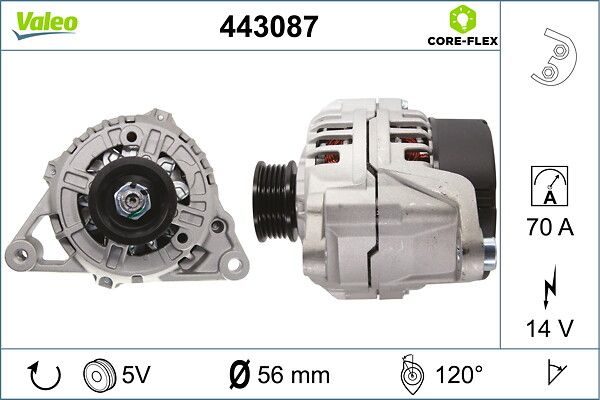 Генератор VALEO 443087