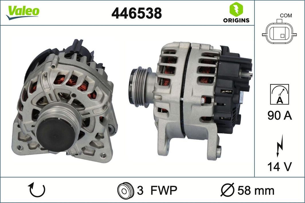 Генератор VALEO 446538 - zapix